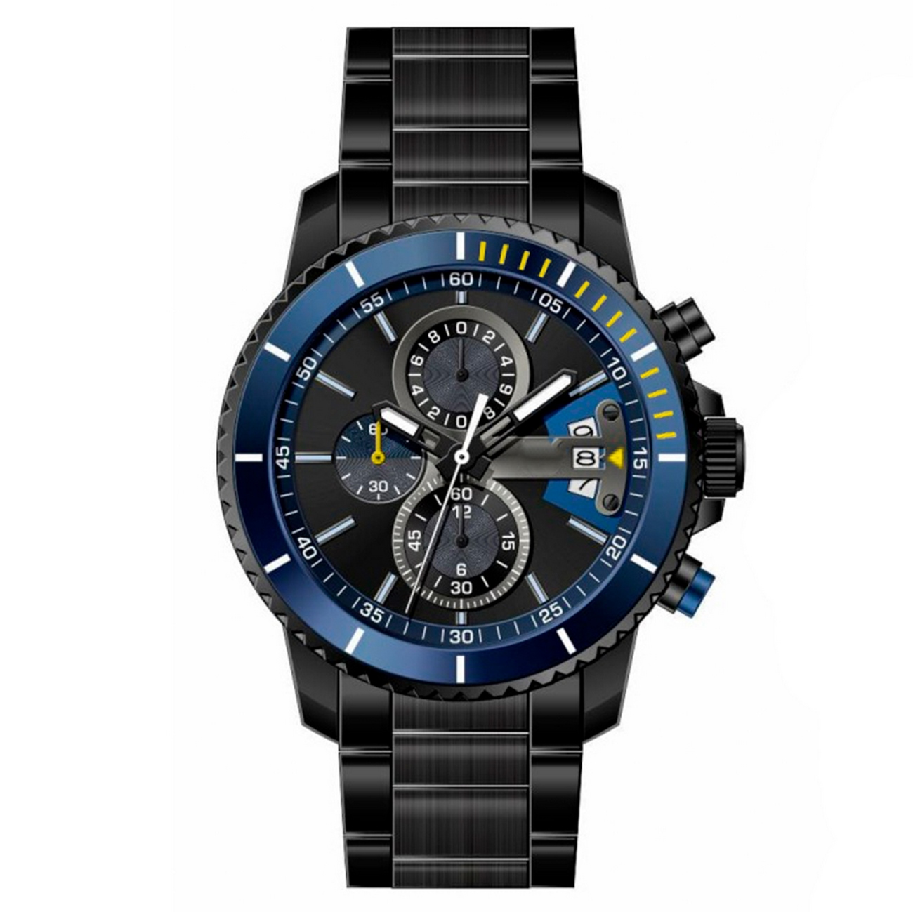 Reloj G-force Original H3843g Cronografo Negro + Estuche